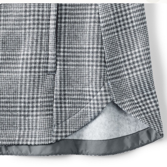 NWOT Lands’ End Glen Plaid Sweater Fleece Shirt Jacket - Picture 8 of 12